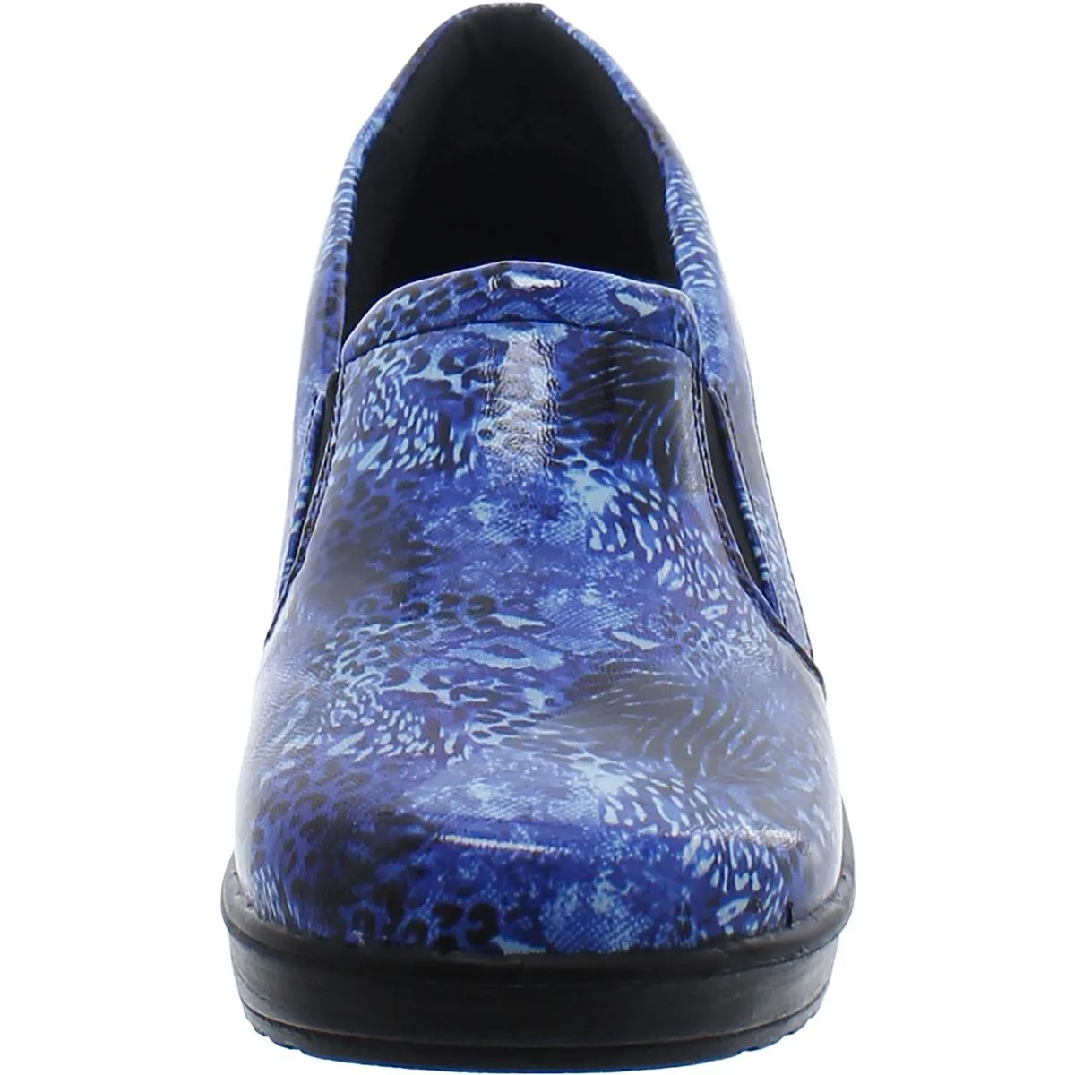 Easy Works by Easy Street Womens Leeza Patent Slip Resistant Clogs