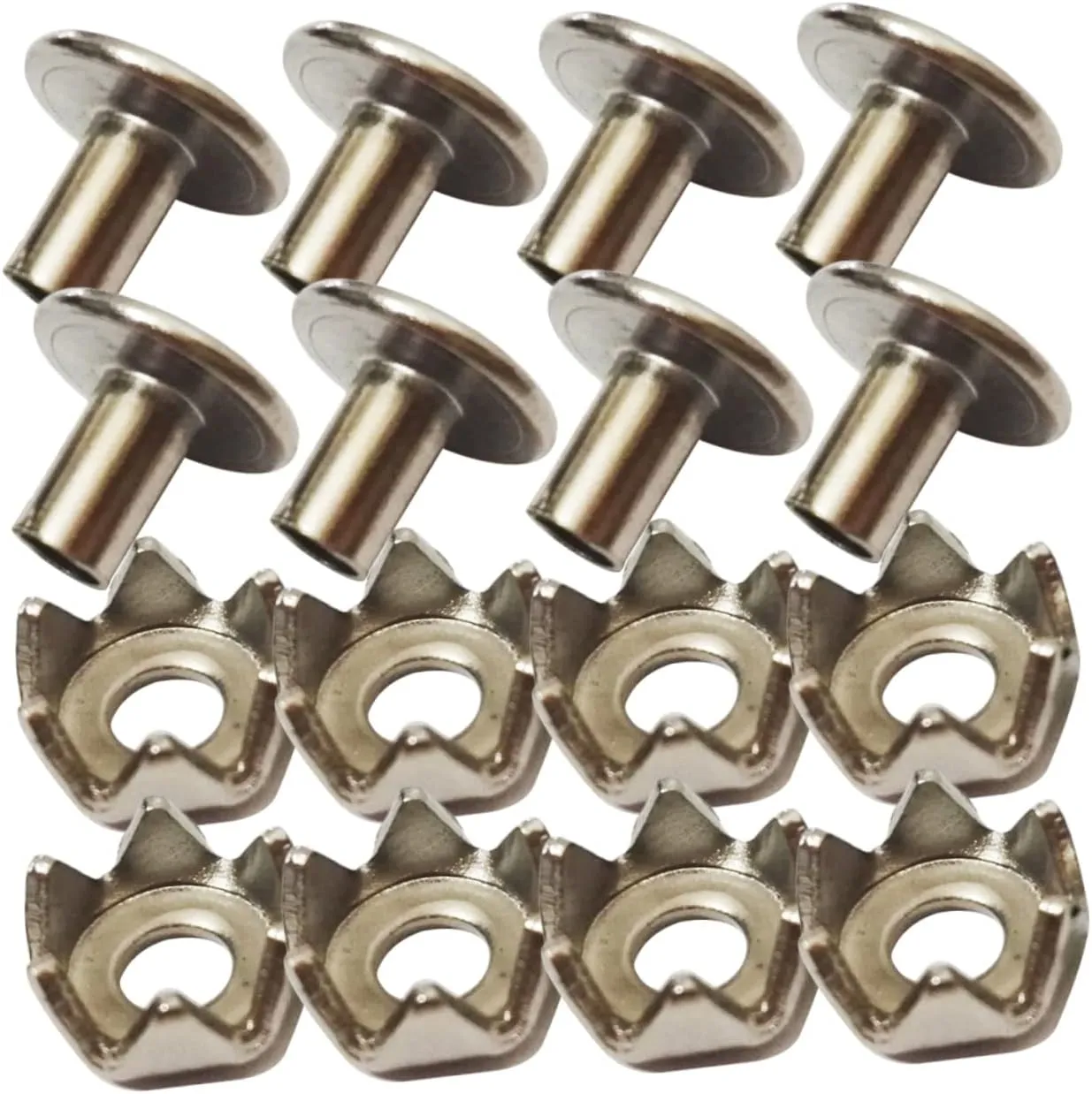 NOLITOY 100pcs Ice Cleat Spikes for Men's Snow Shoes Non-Slip Outdoor Crampons Shoes Pegs