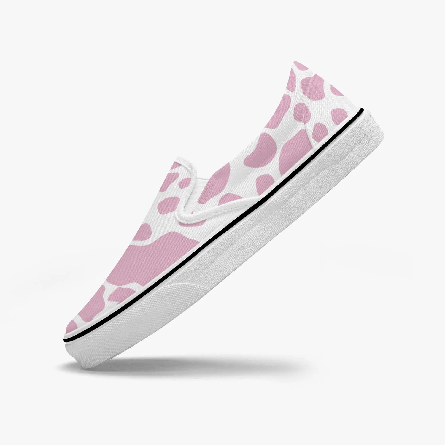 Pink Cow Slip-On Shoes