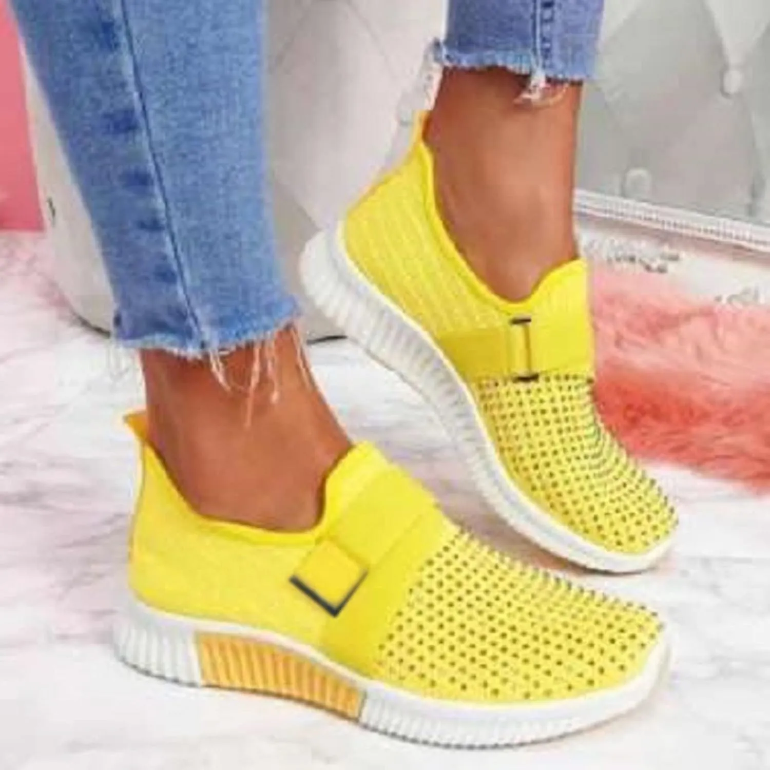 SBGMoSJ Women Sneakers Size 6 Wide Zapatos para Mujeres White High Top Canvas Shoes Women Platform Sneakers for Women 2023 Womens Walking Sneakers Slip On