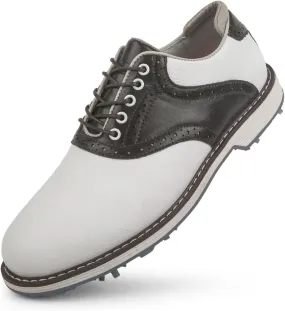 THESTRON Men Golf Shoes Waterproof Professional Golf Footwears Spikes Spikeless Golf Walking Sneakers Turf Sports Golf Training Sneakers for Men