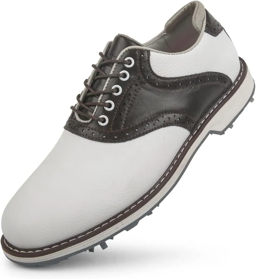 THESTRON Men Golf Shoes Waterproof Professional Golf Footwears Spikes Spikeless Golf Walking Sneakers Turf Sports Golf Training Sneakers for Men