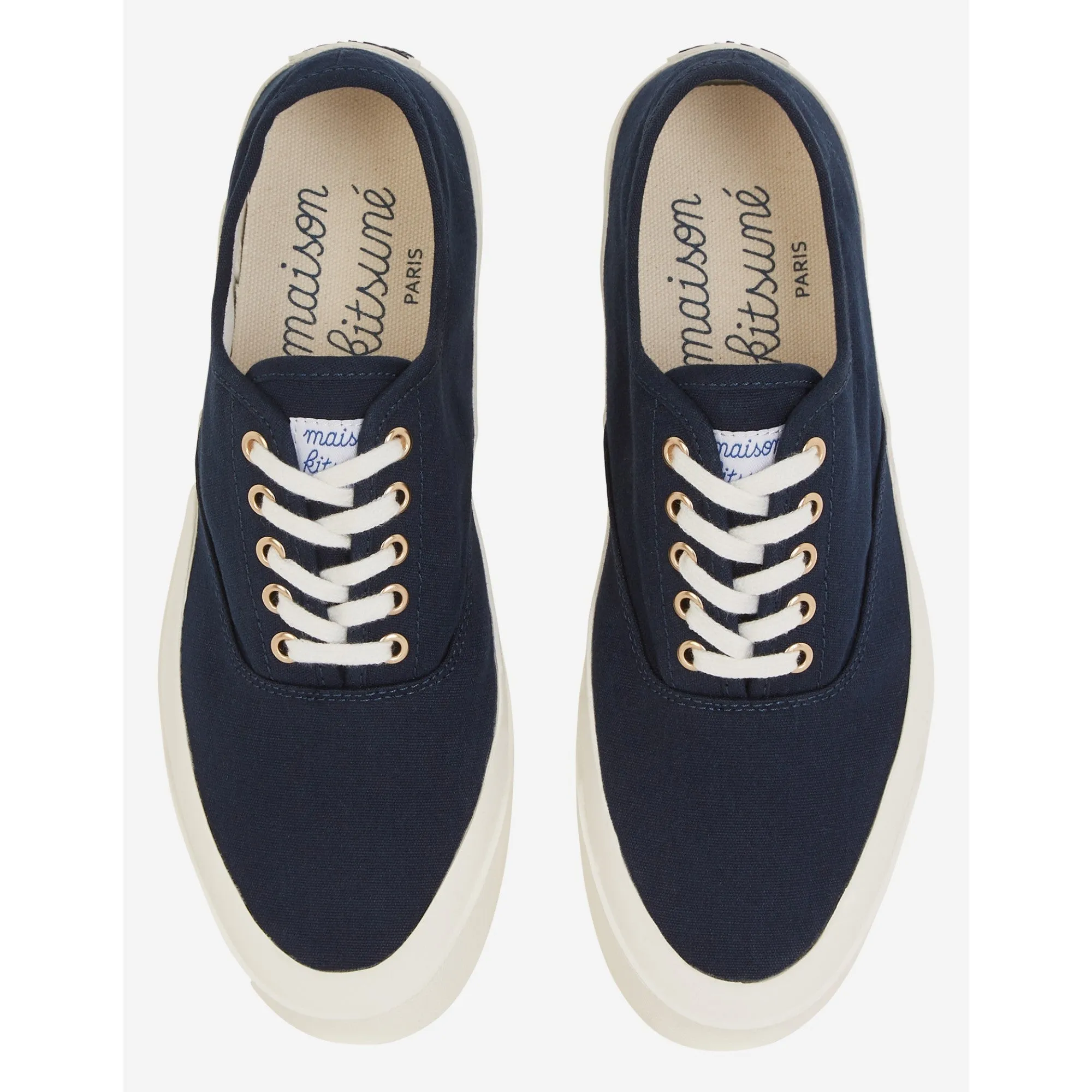Unisex Canvas Laced Sneaker - Navy