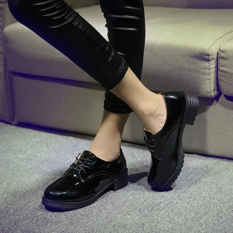 Women's Platform Autumn Retro Oxfords