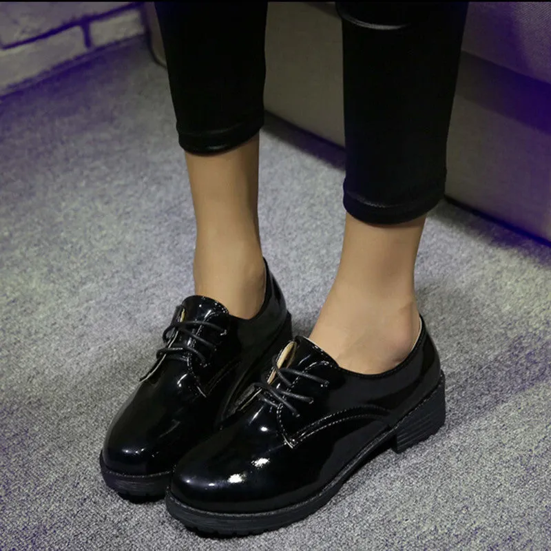 Women's Platform Autumn Retro Oxfords