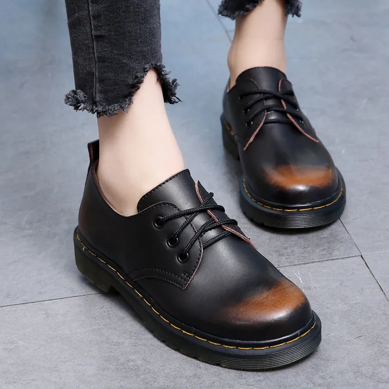 Women's Spring & Autumn Leather Oxfords